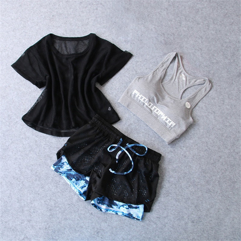 3 Pcs Set Women's Fitness wear