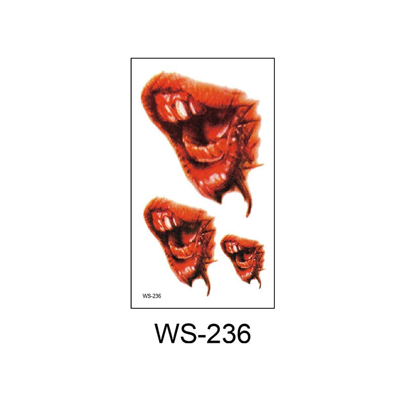 Waterproof Halloween scar temporary tattoo