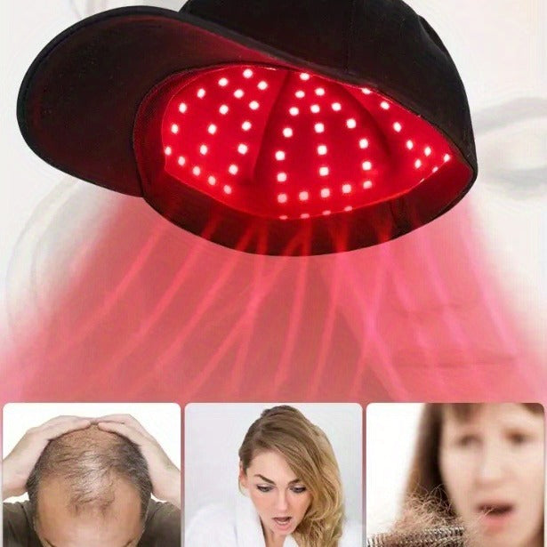 Red light therapy cap hair care device portable