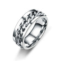 Classic Spinner Chain Men Rings Stainless Steel