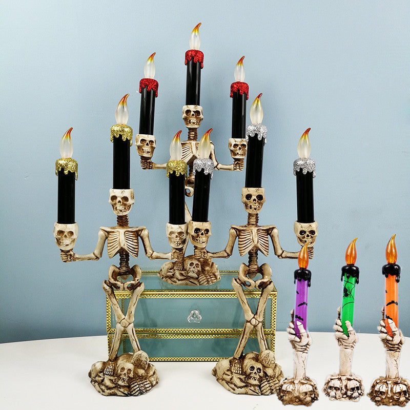 Halloween Skeleton Candlestick