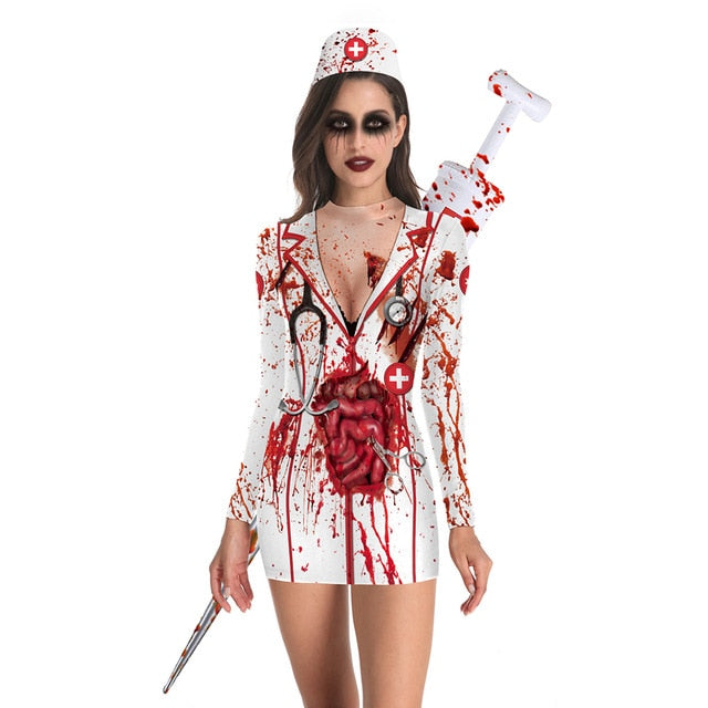 Bloody Nurse Halloween Costumes