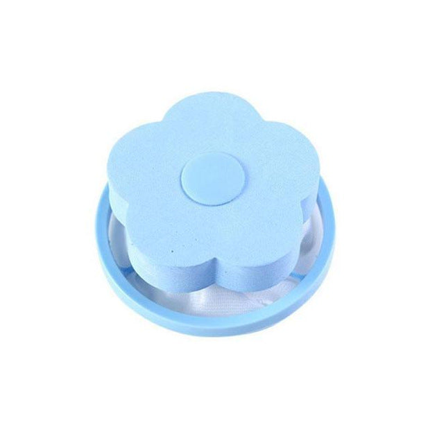 Washing Machine Float Filter Bag Creative Plum-Shaped Dandruff Net Cleaning Wash Bag Hair Remover