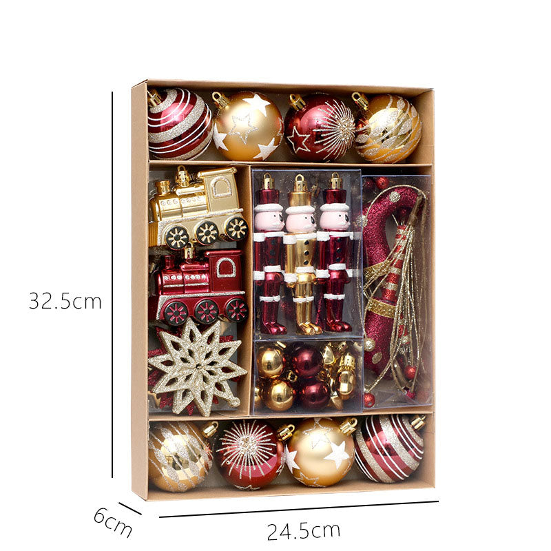 50pcs/set painted Christmas ball set