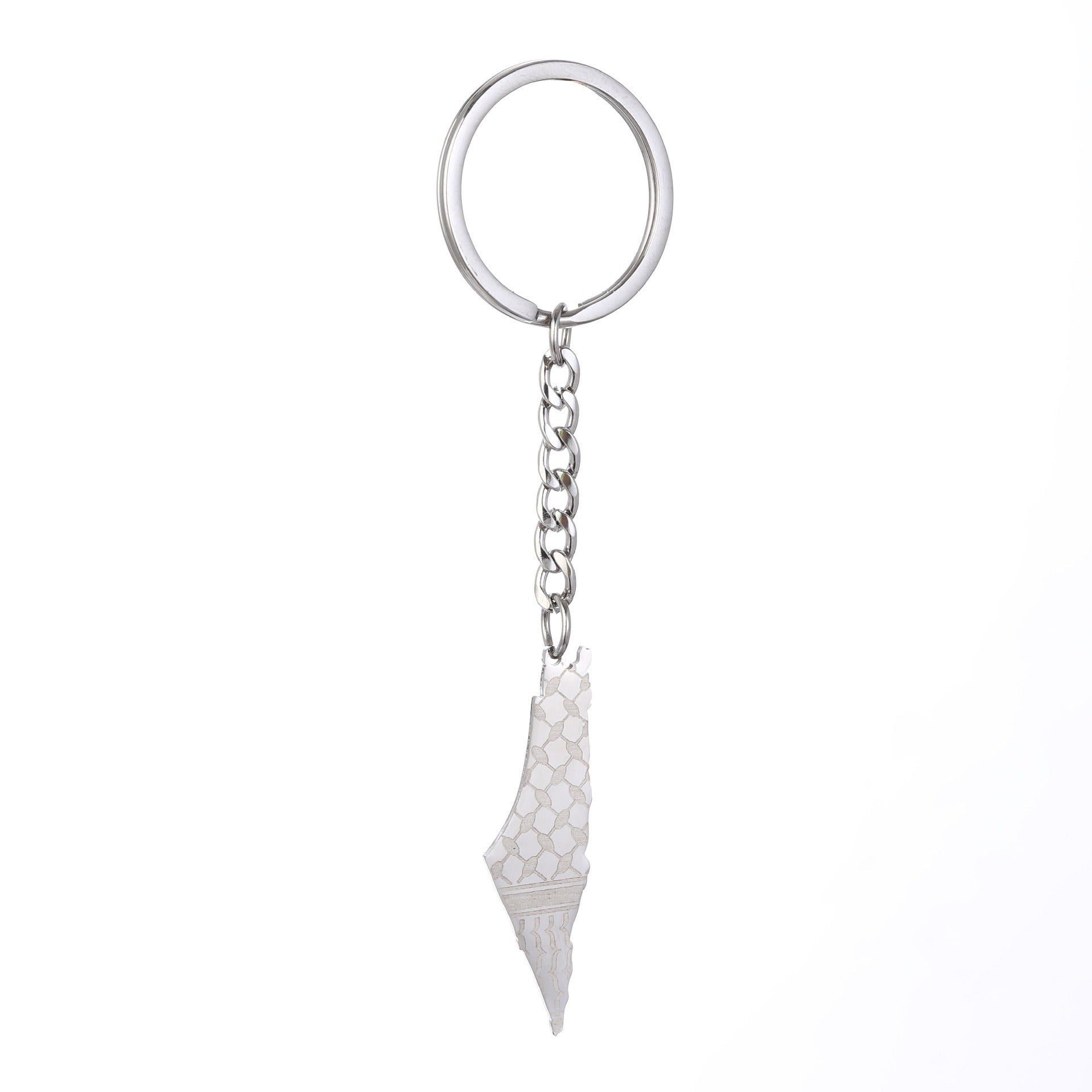 Palestine Map Flag Keychain