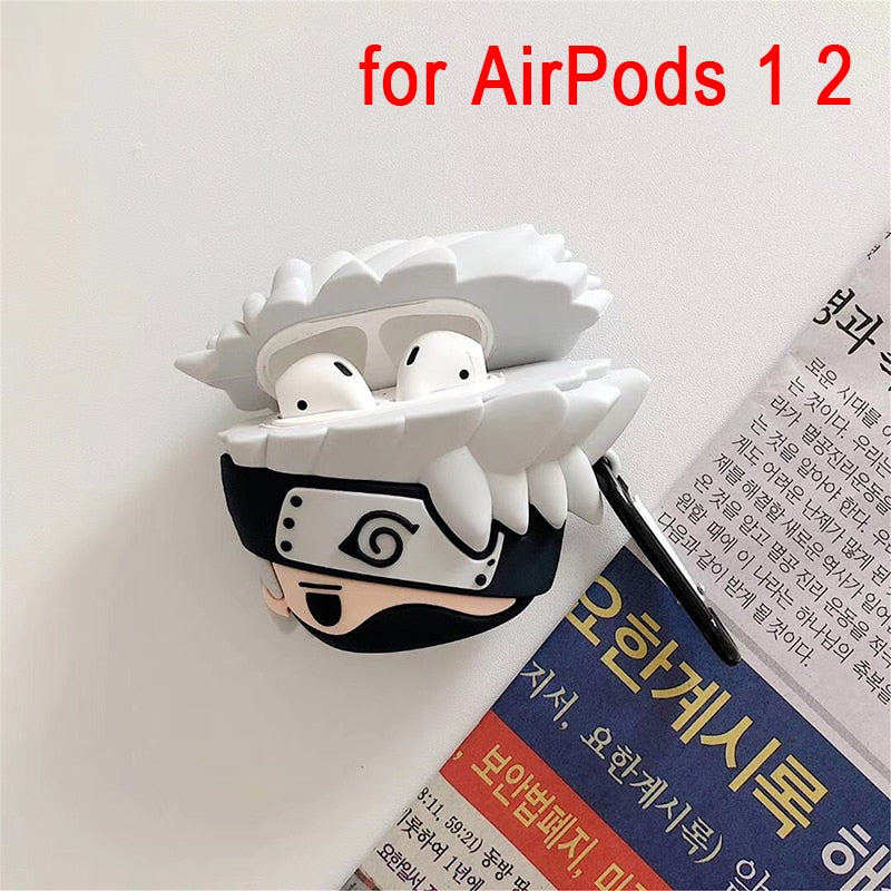 Anime Naruto Case For AirPods 1 2 Pro Charge Box Soft Silicone protective cover