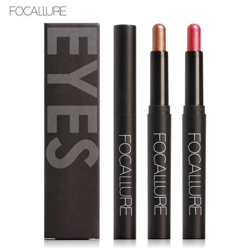 FOCALLURE 12 Colors Eyeshadow Pencil Eyeliner Shimmer Pigment
