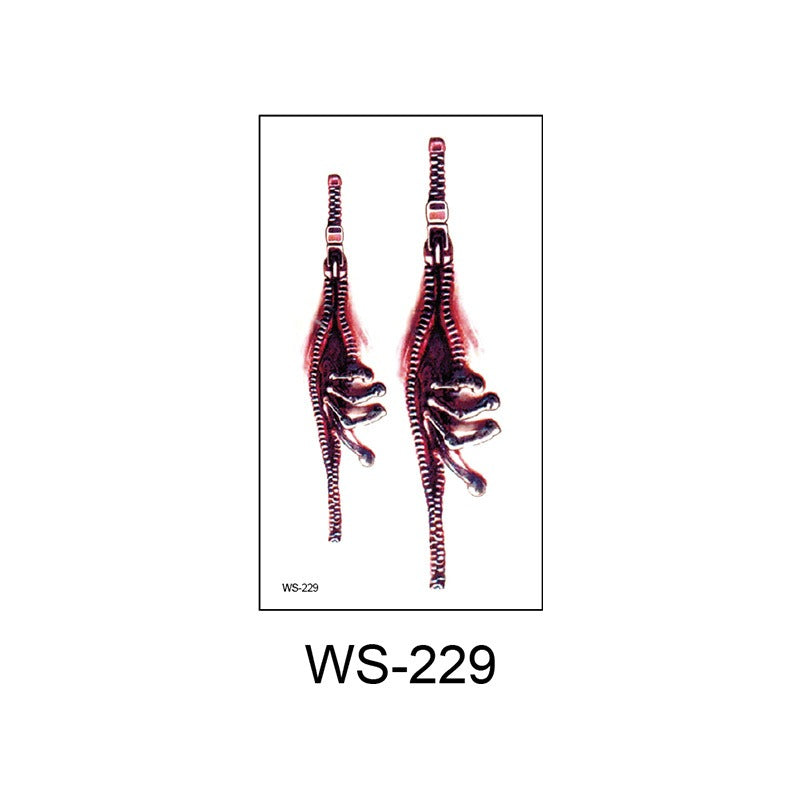Waterproof Halloween scar temporary tattoo