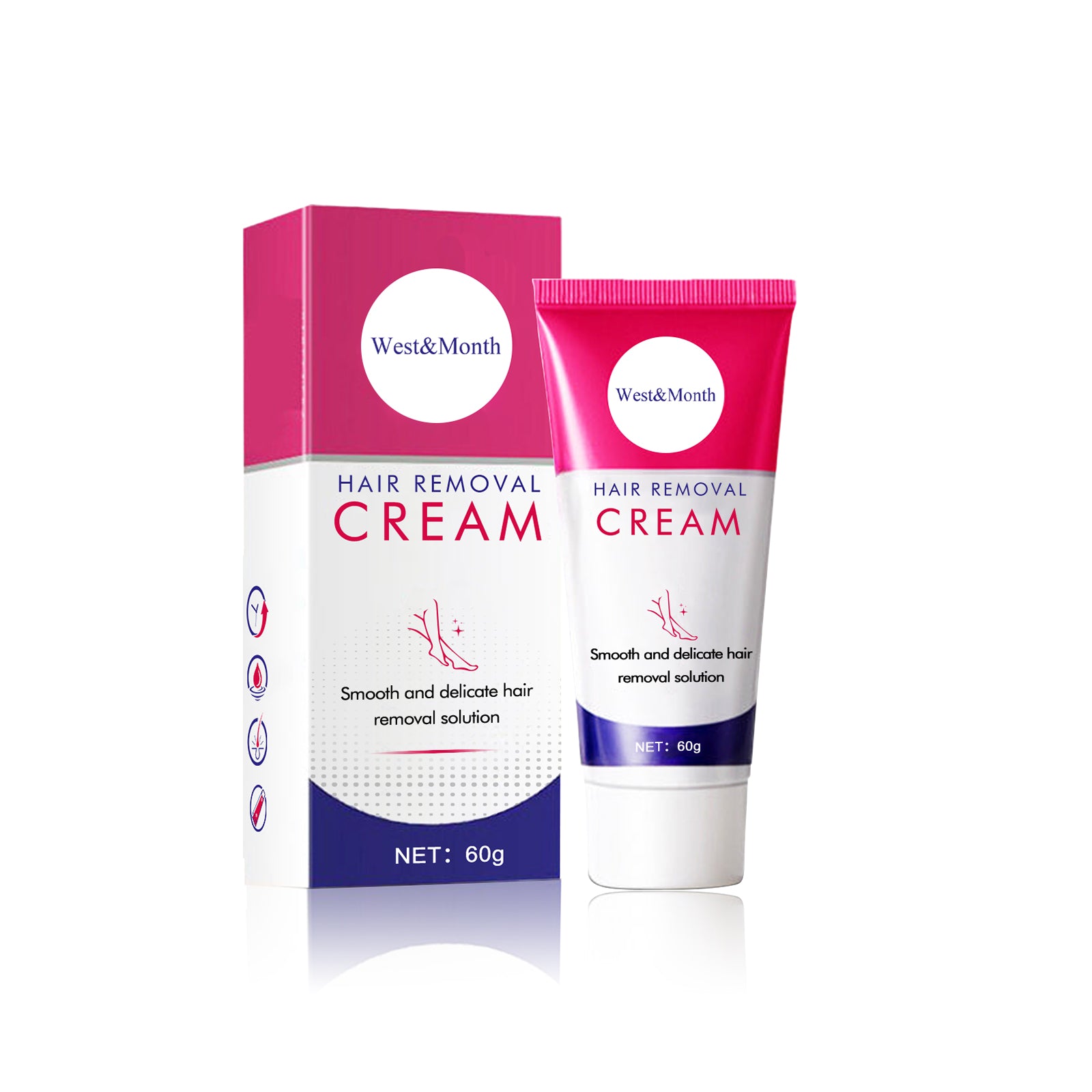 Hair Removal Cream, Gentle Cleansing Tender Hair Removal Cream