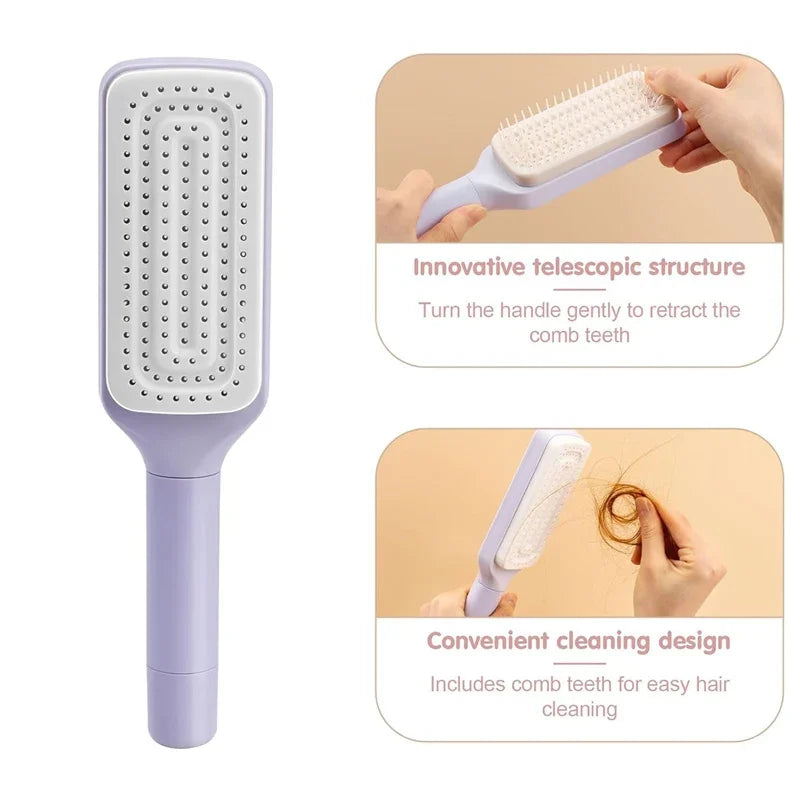Self-cleaning Hair comb