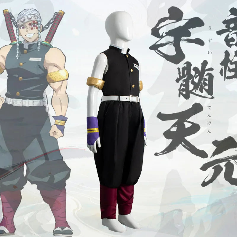 Anime Uzui Tengen Full Set for Kids Halloween Costumes