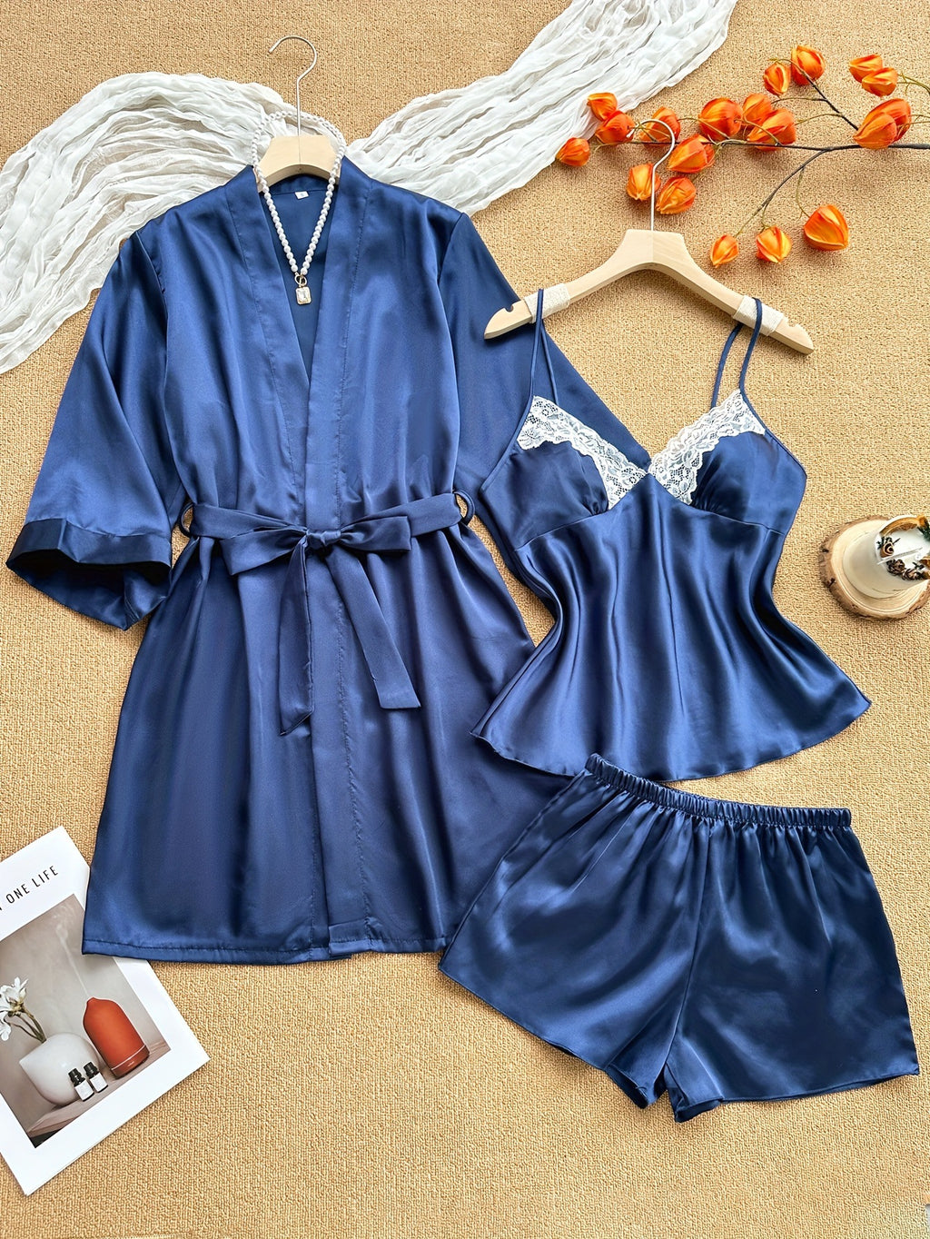Elegant Women's Silk Sleepwear Set