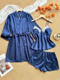 Elegant Women's Silk Sleepwear Set