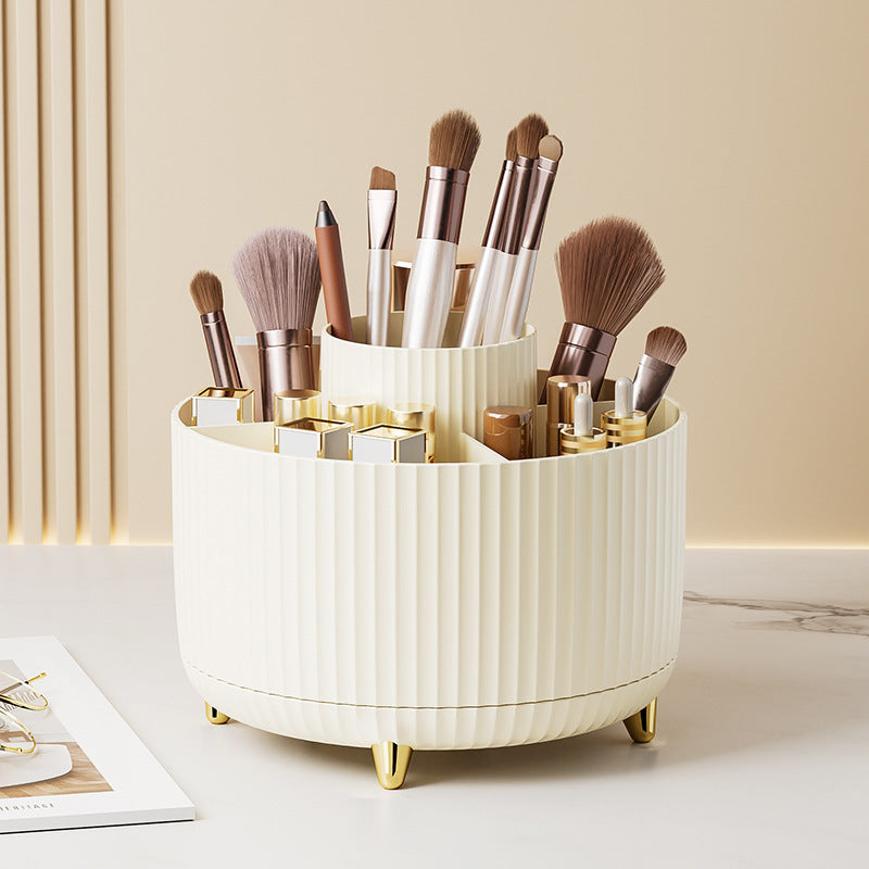 Rotatable cosmetic storage box