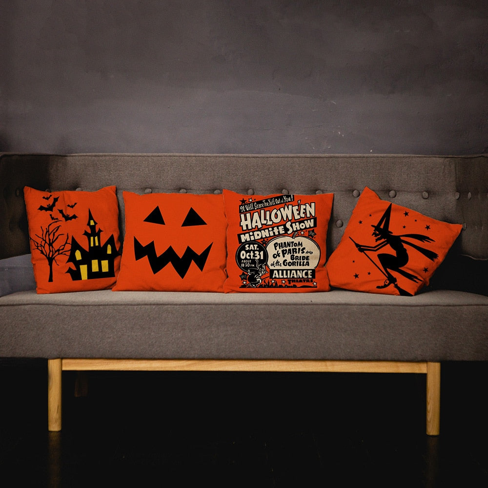 Trick or treat/pumpkin Cushion Cover
