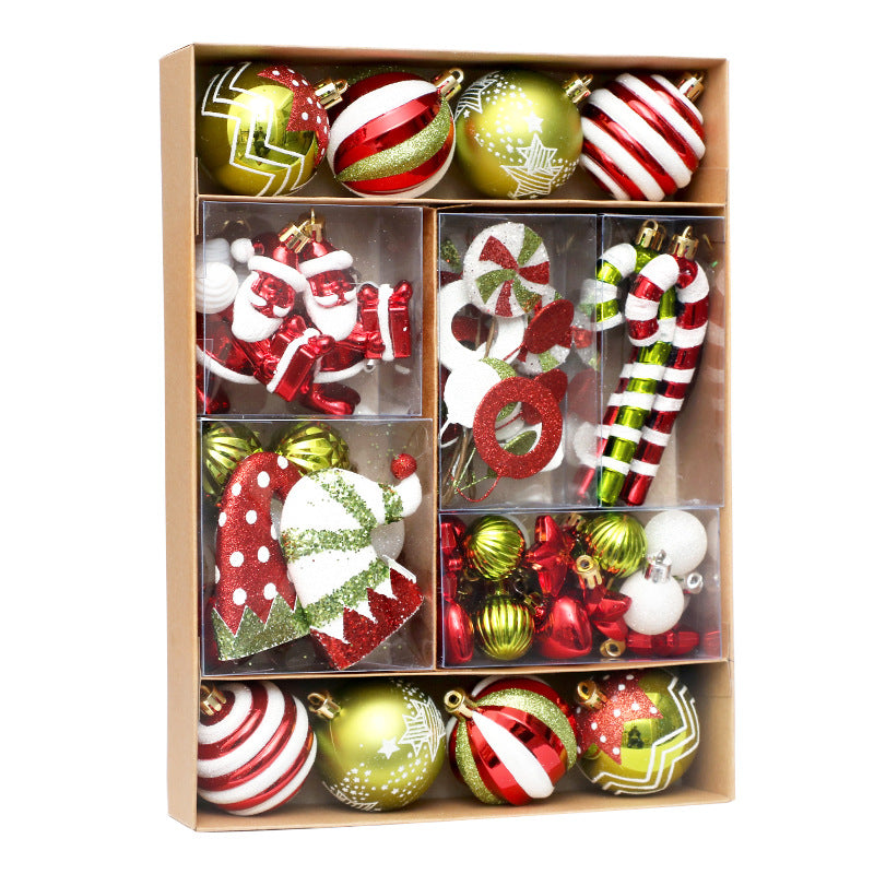 50pcs/set painted Christmas ball set
