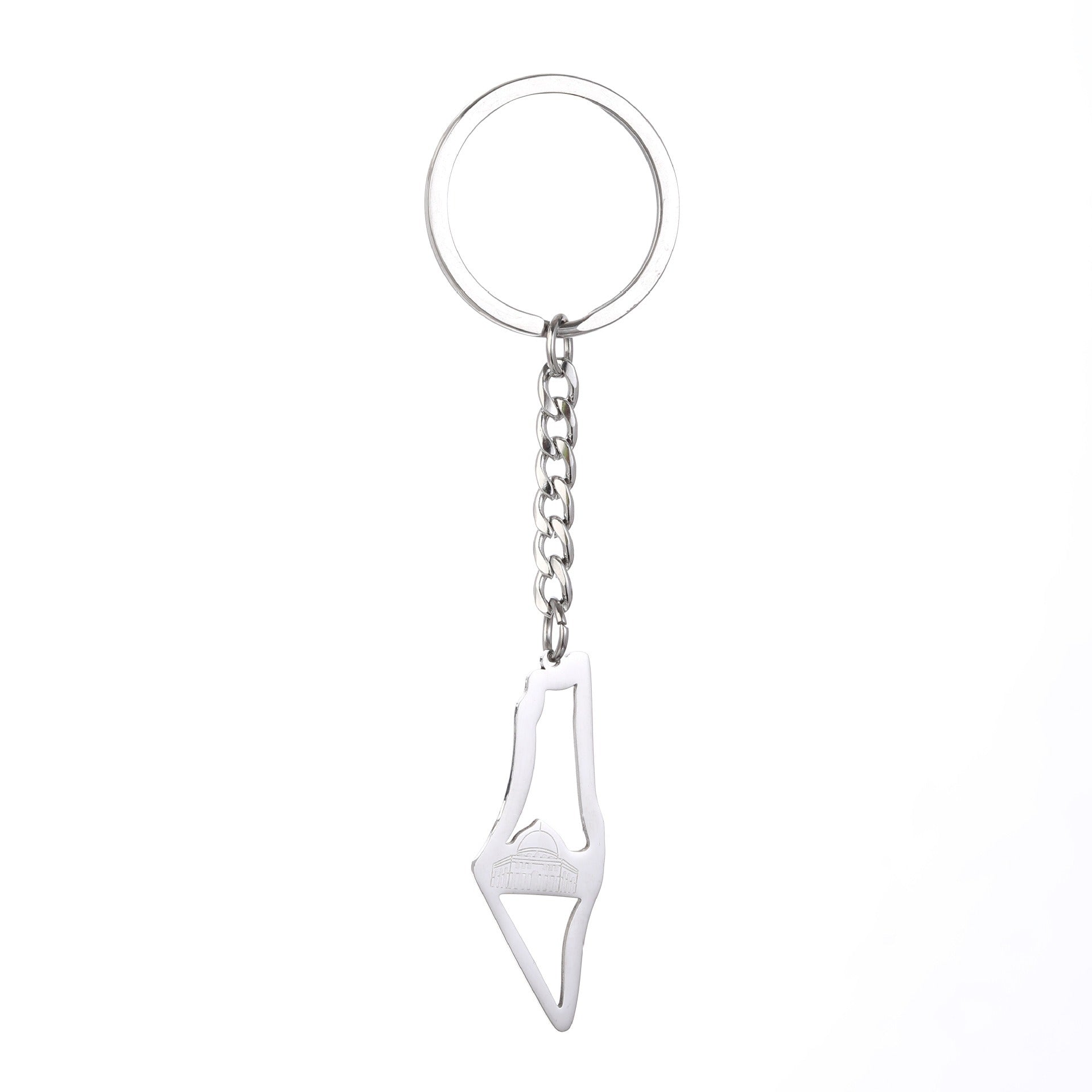 Palestine Map Flag Keychain