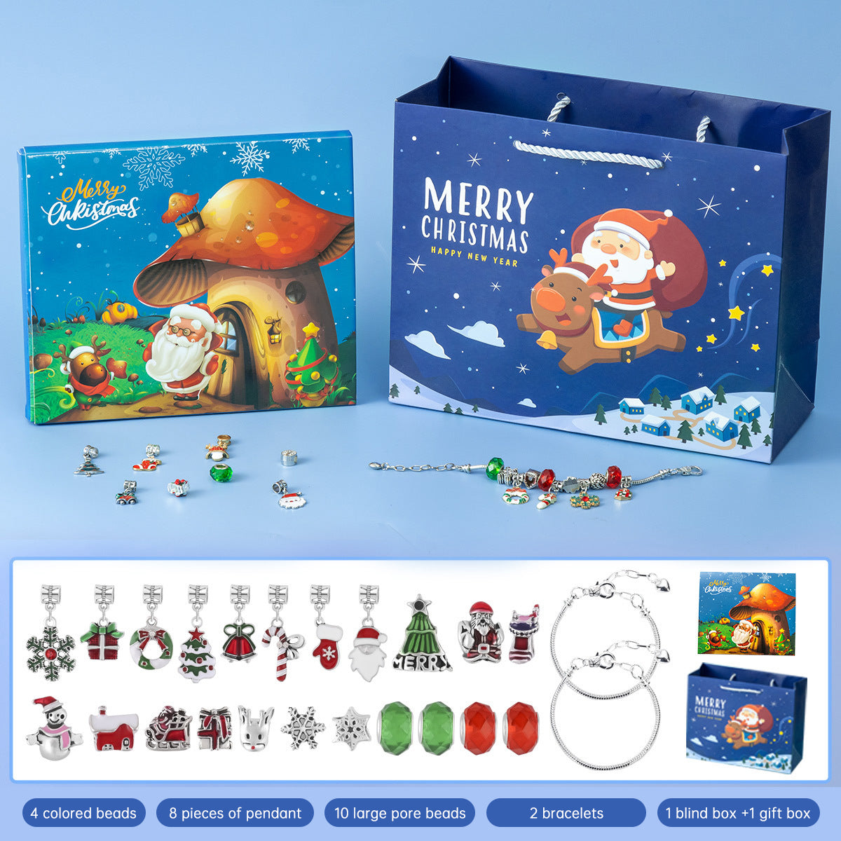DIY Christmas bracelet gift blind box