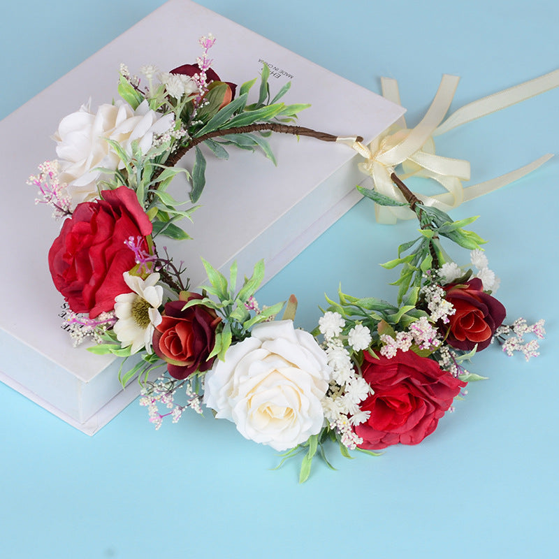 Flower garland headwear