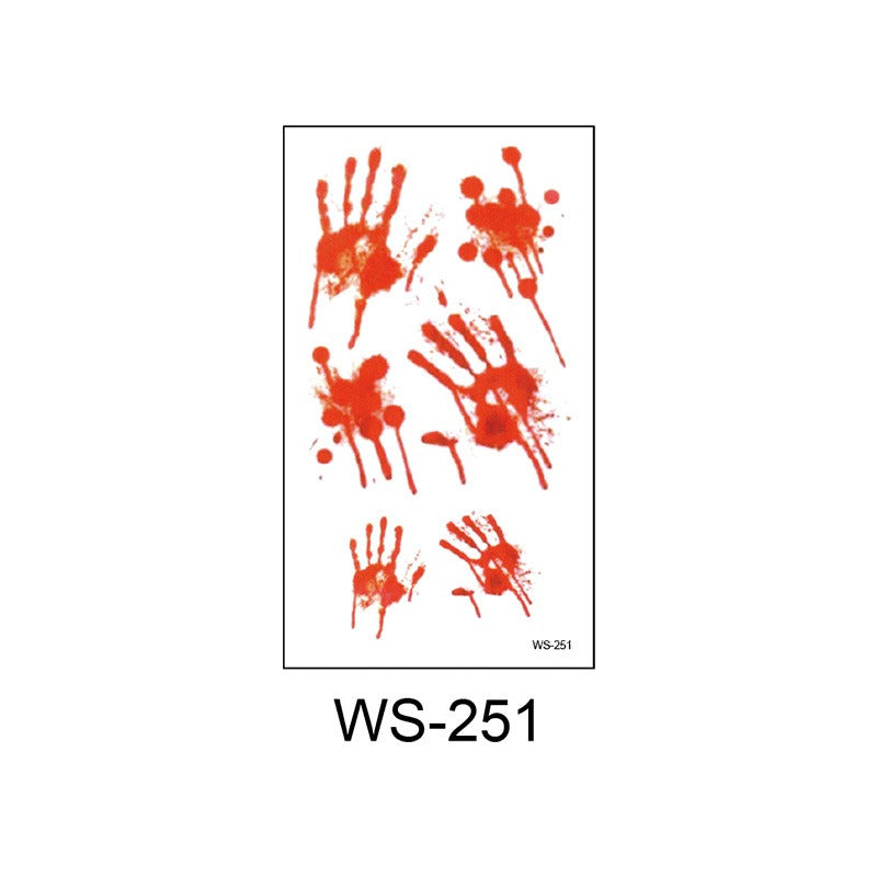 Waterproof Halloween scar temporary tattoo