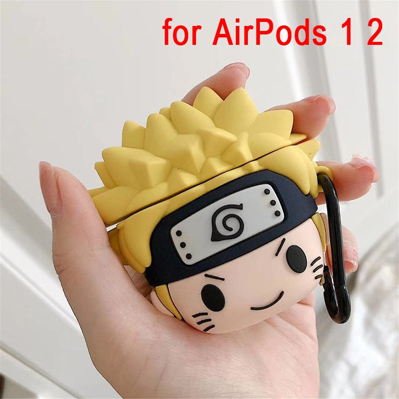 Anime Naruto Case For AirPods 1 2 Pro Charge Box Soft Silicone protective cover