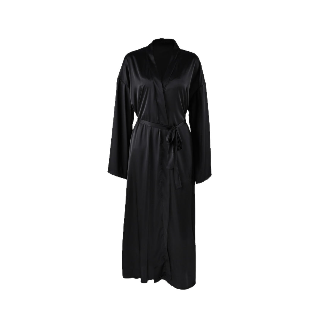 Lace Strap Nightdress and Robe Set