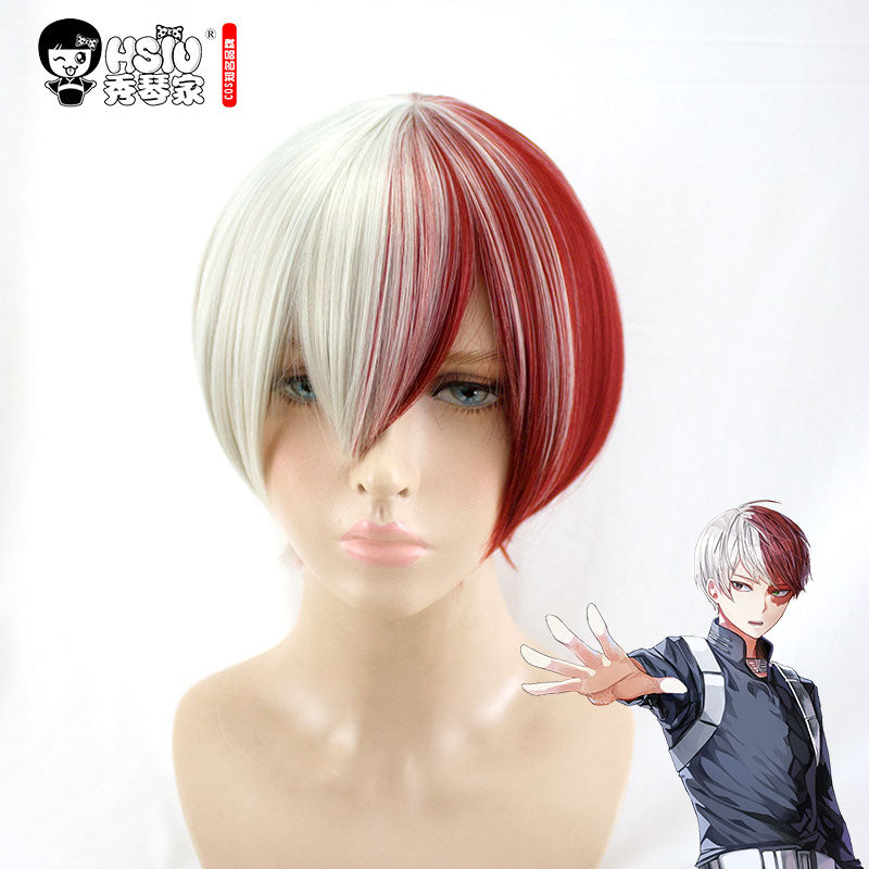 High quality Shoto Todoroki Cosplay Wig My Hero Academy