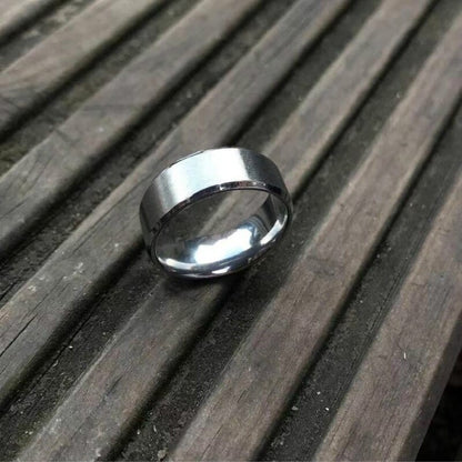 Matte Men Rings Width 8MM Stainless Steel