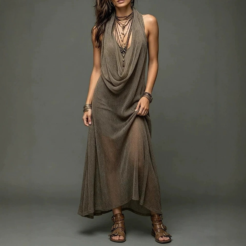 bohemian Strapless Knit Cami Dress