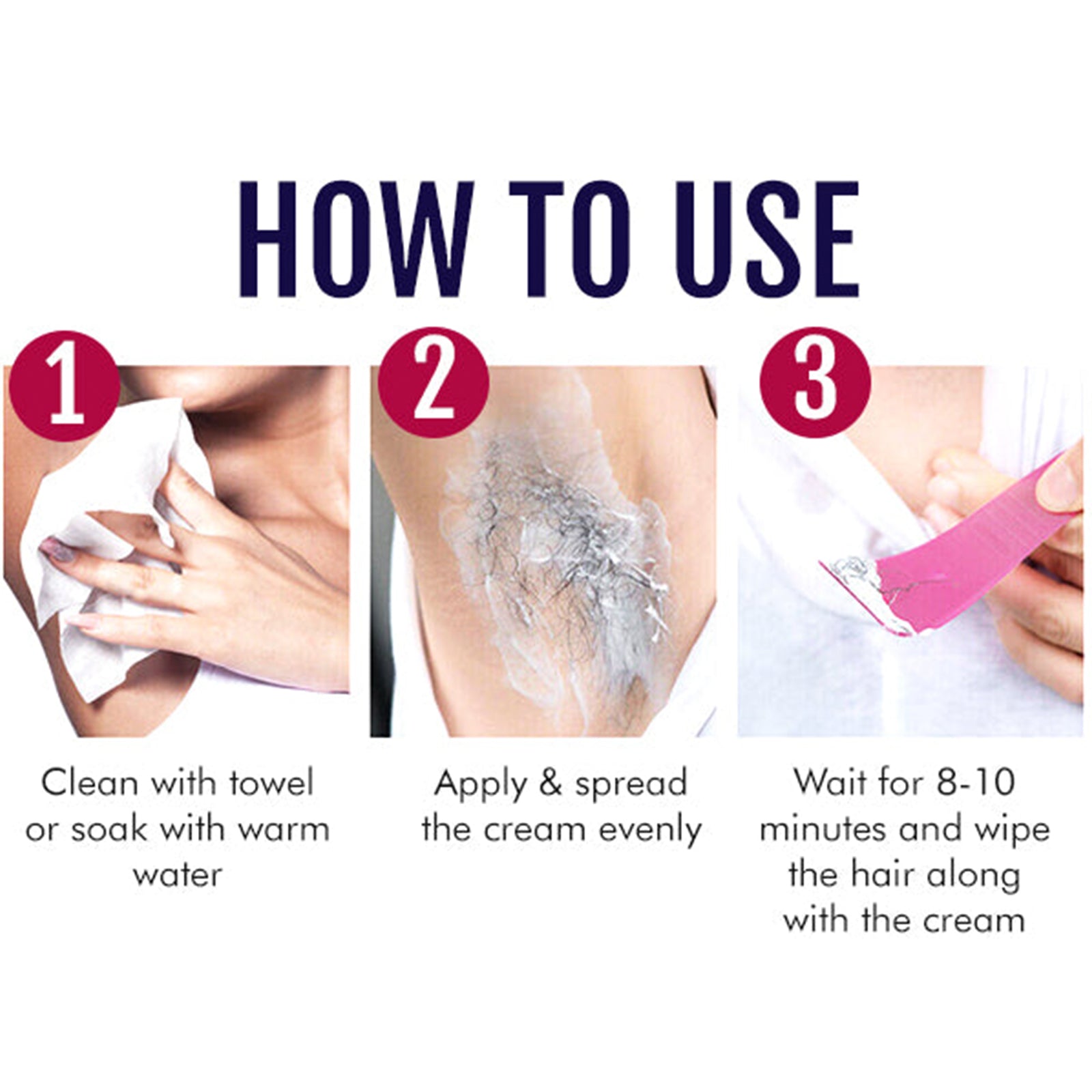 Hair Removal Cream, Gentle Cleansing Tender Hair Removal Cream