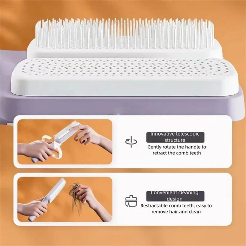 Self-cleaning Hair comb