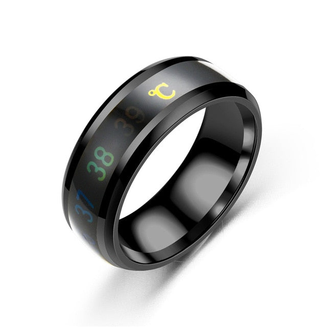 Temperature Ring Titanium Steel Mood Temperature