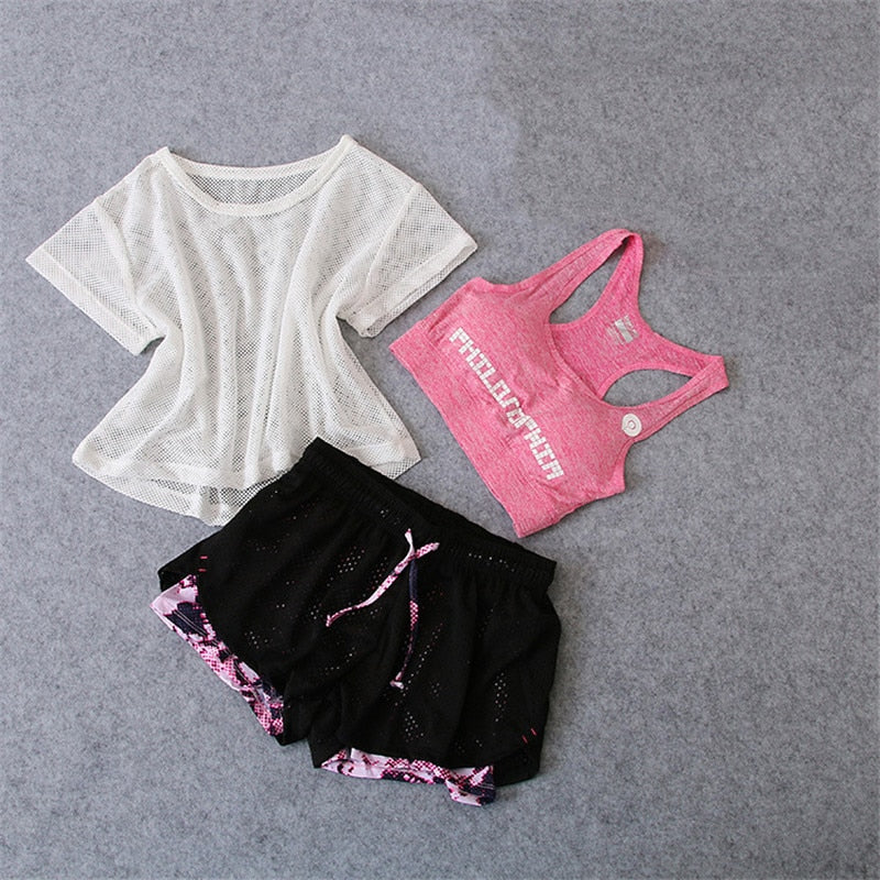 3 Pcs Set Women's Fitness wear