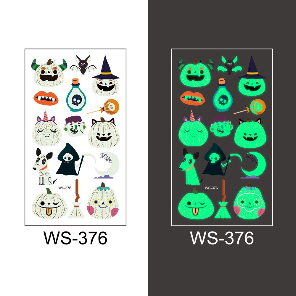 Halloween Luminous Tattoo