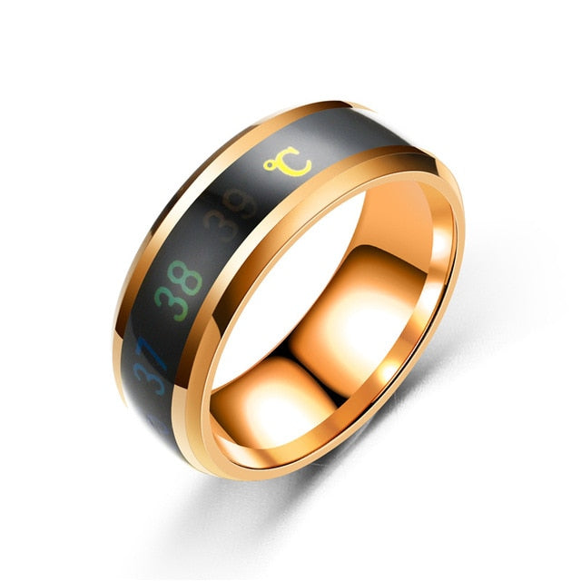 Temperature Ring Titanium Steel Mood Temperature