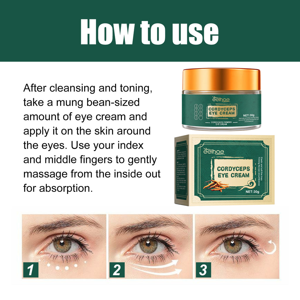 Cordyceps Eye Cream, Anti-wrinkle Hydrating Brightening Care Eye Cream