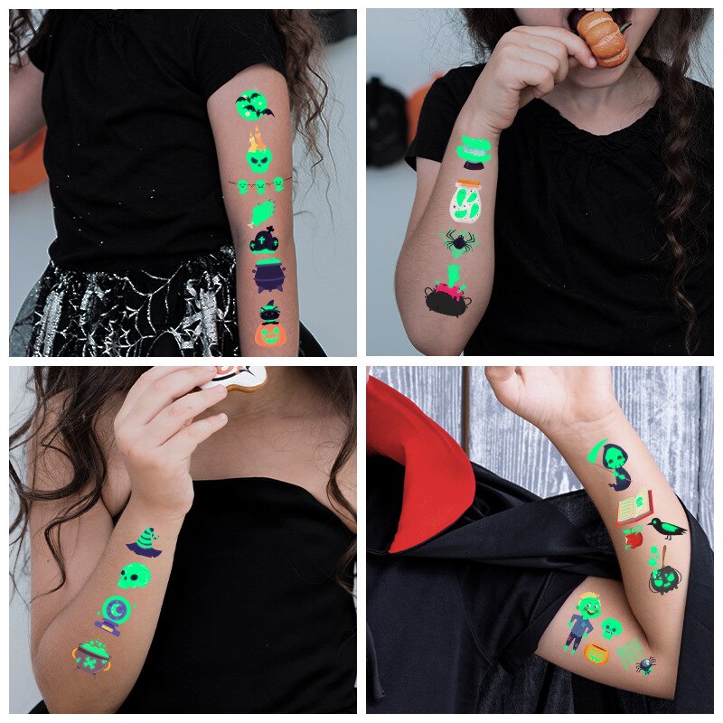 Halloween Luminous Tattoo