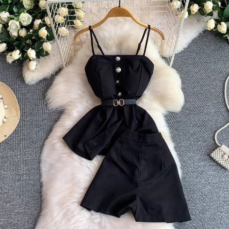 Elegant Cami with Built-in Bra set