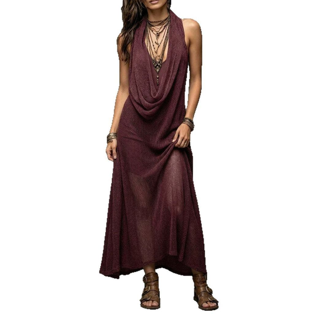 bohemian Strapless Knit Cami Dress