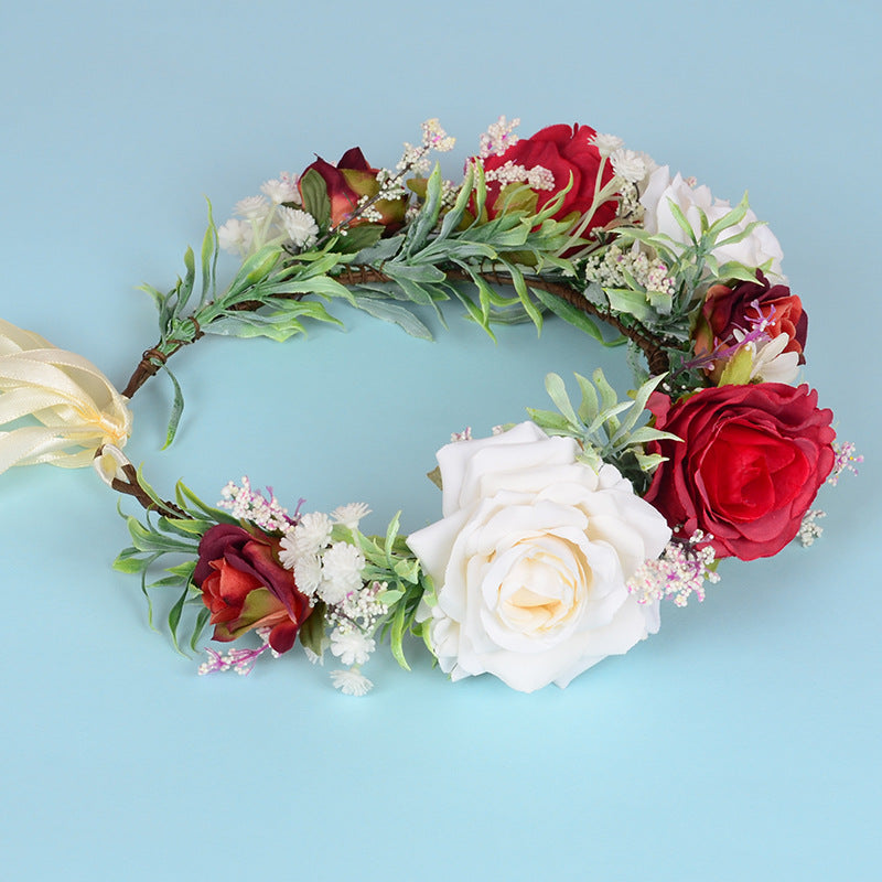 Flower garland headwear