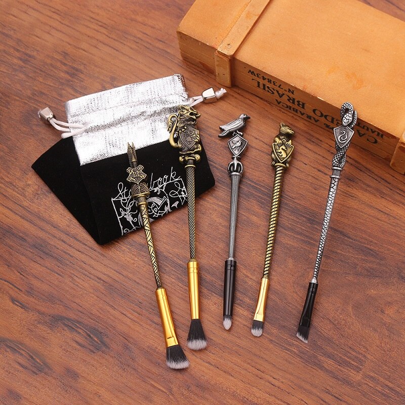 5 pcs Set Harry Potter Magic Wand Makeup Brushes