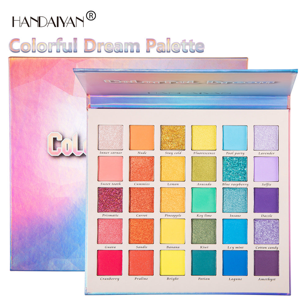 HANDAIYAN 30 Color Pearly Matte Glitter Eyeshadow
