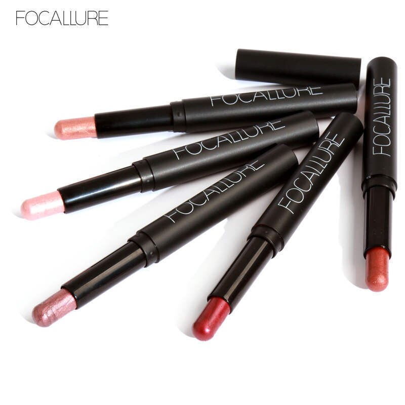 FOCALLURE 12 Colors Eyeshadow Pencil Eyeliner Shimmer Pigment