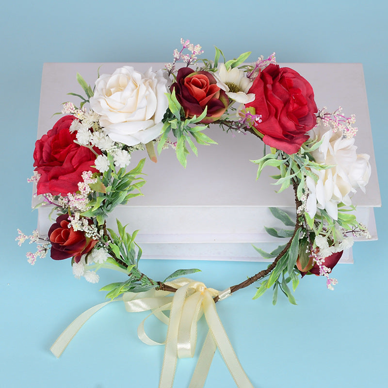 Flower garland headwear