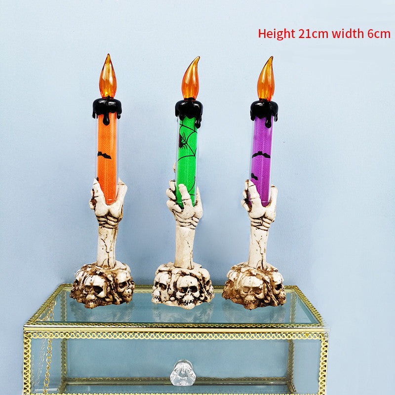 Halloween Skeleton Candlestick