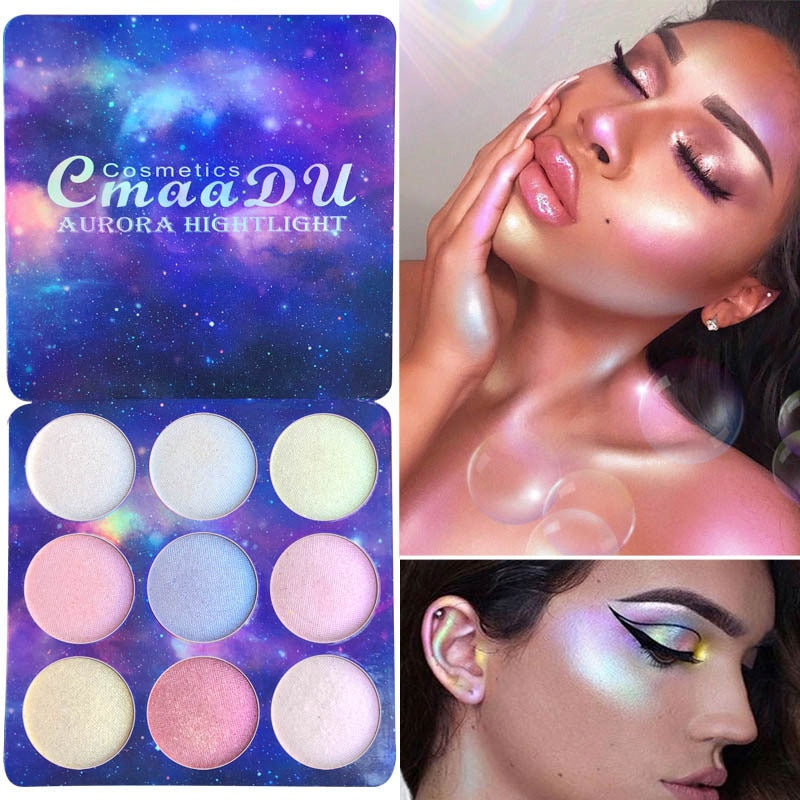 CmaaDu Illuminator Makeup Face Brighten Contouring Highlighter Powder