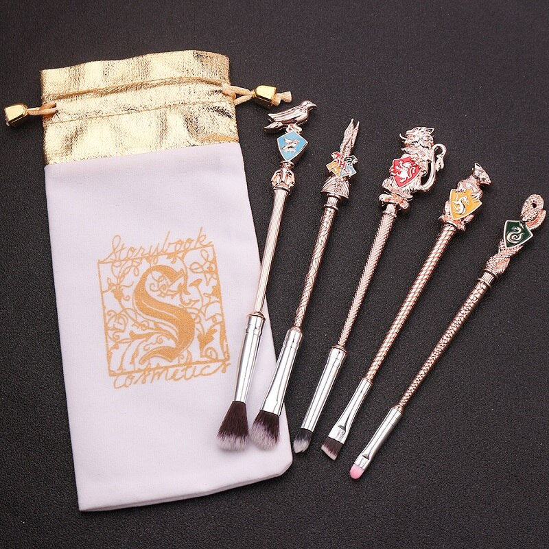 5 pcs Set Harry Potter Magic Wand Makeup Brushes