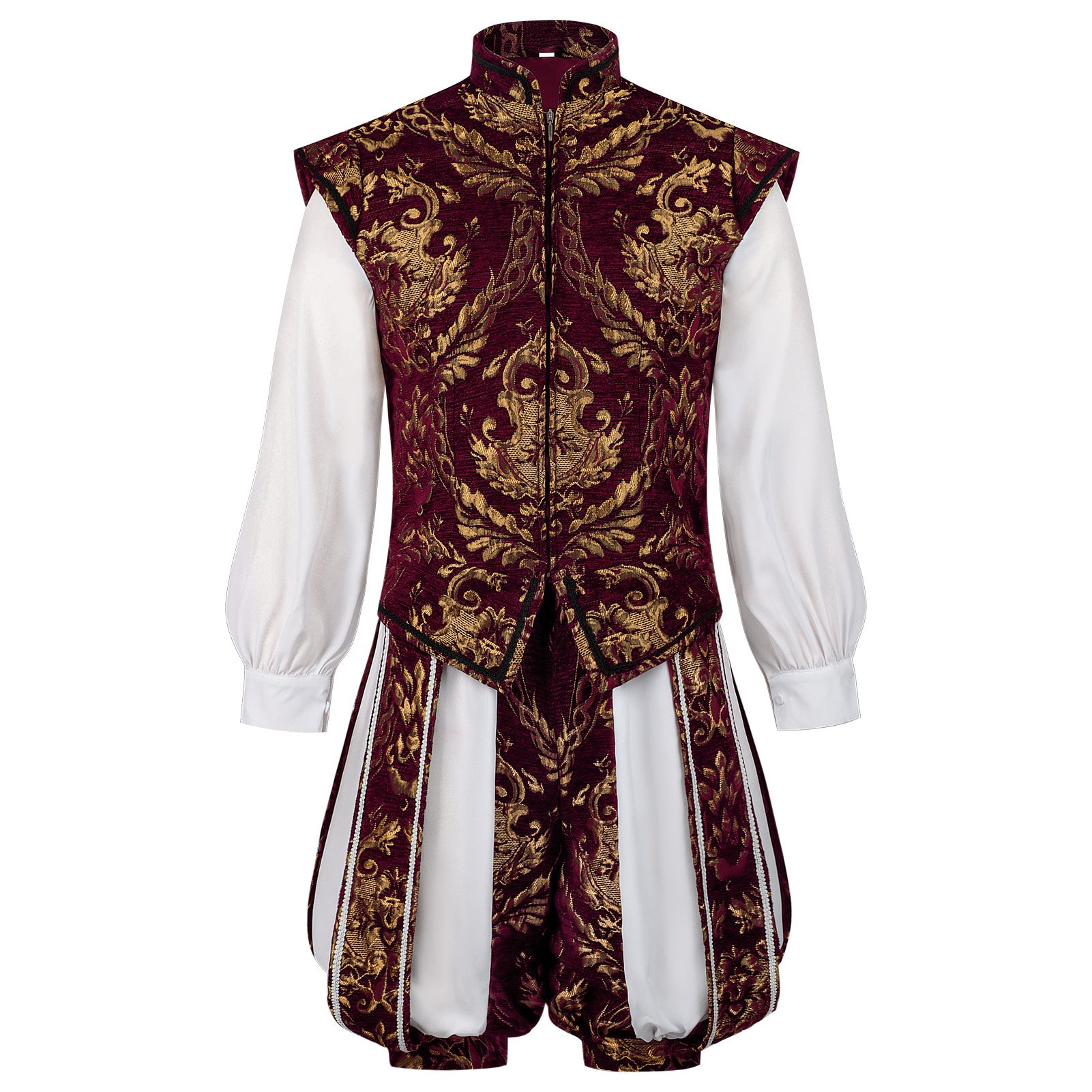 Renaissance Double-Layer Vest and Pumpkin Pants Set