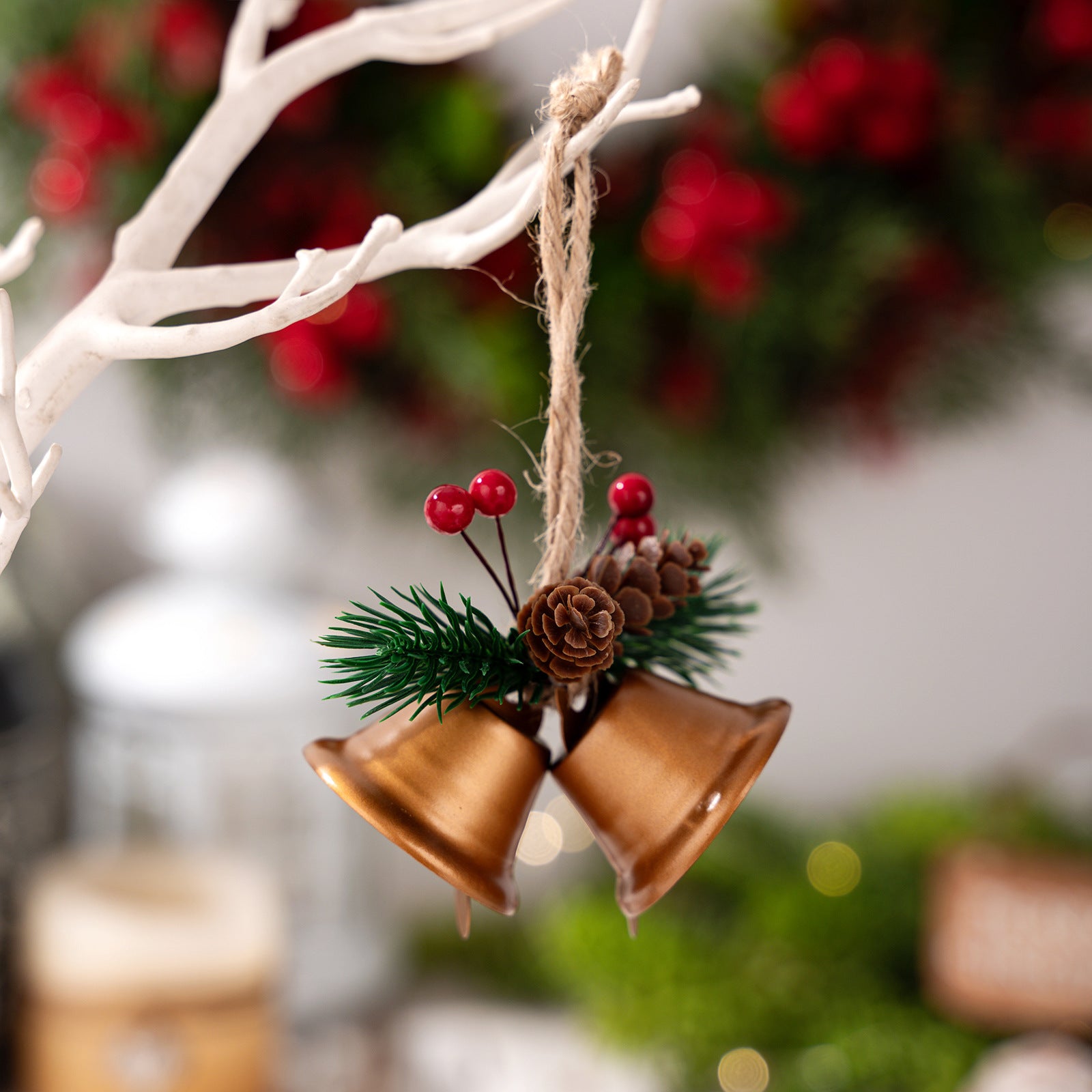 Christmas Decorations Home Golden Bell Tree Pendant