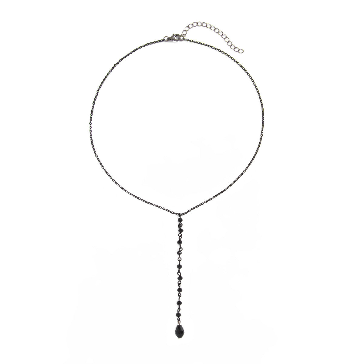 Tassel Water Drop Ruby Necklace